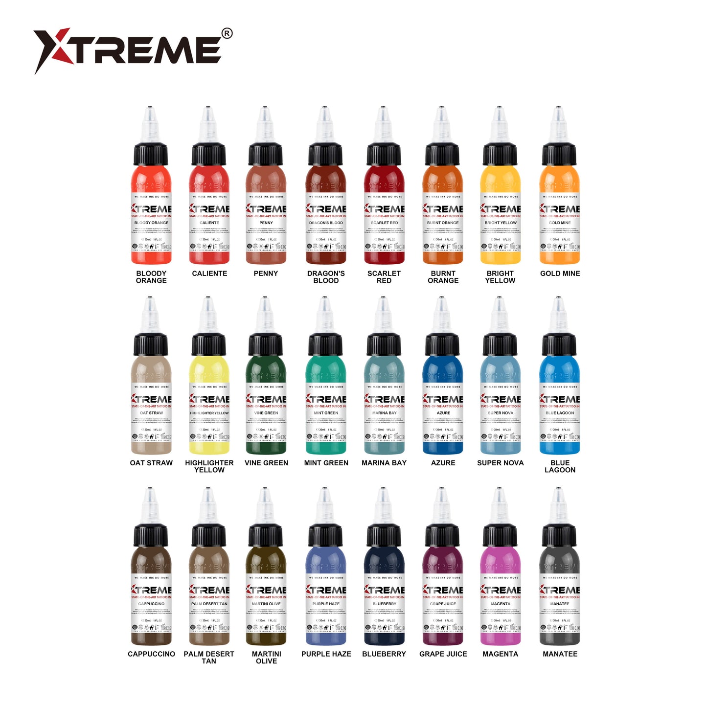 24 Color Complimentary Set | Xtreme 잉크