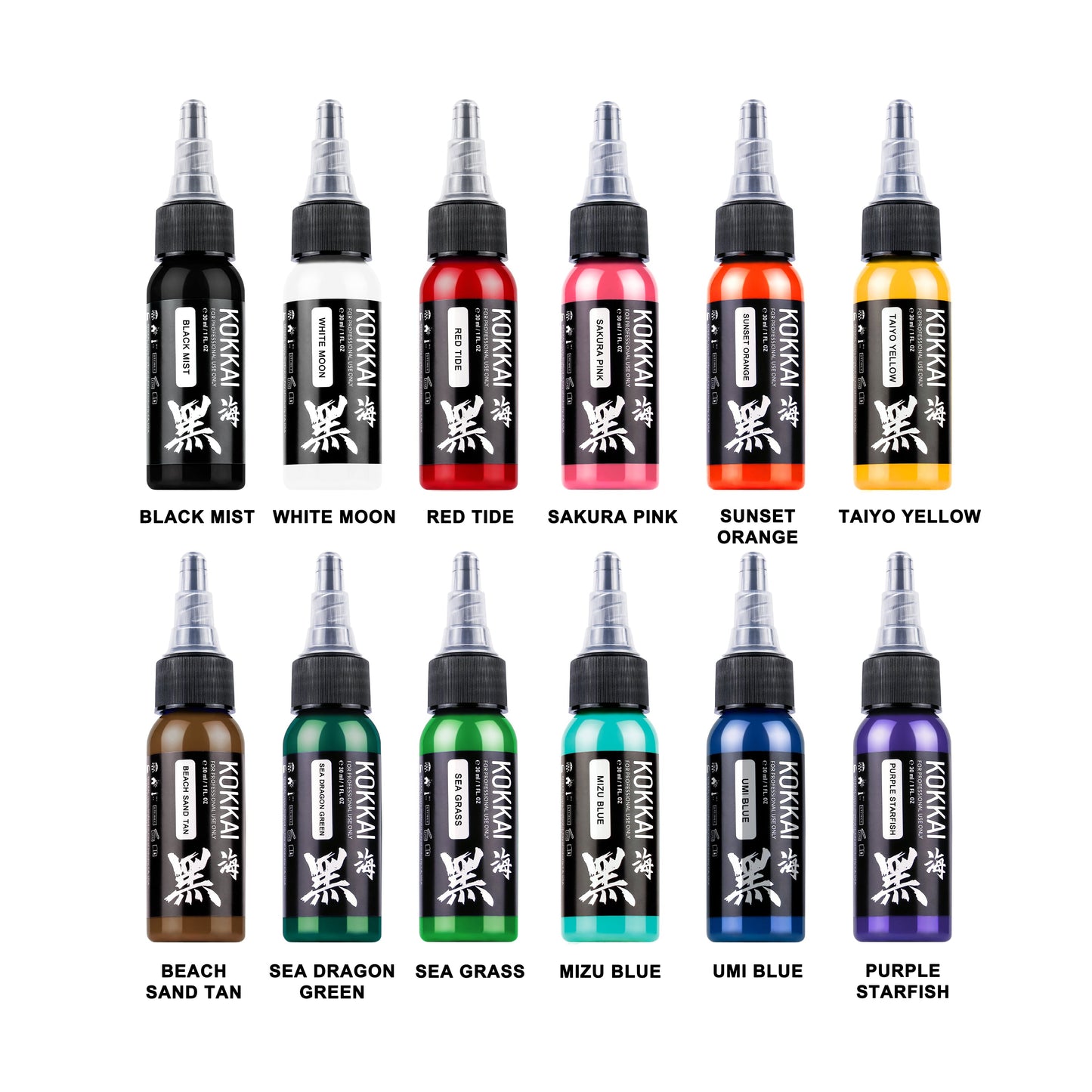 12 color basic set l Kokkai sumi 잉크