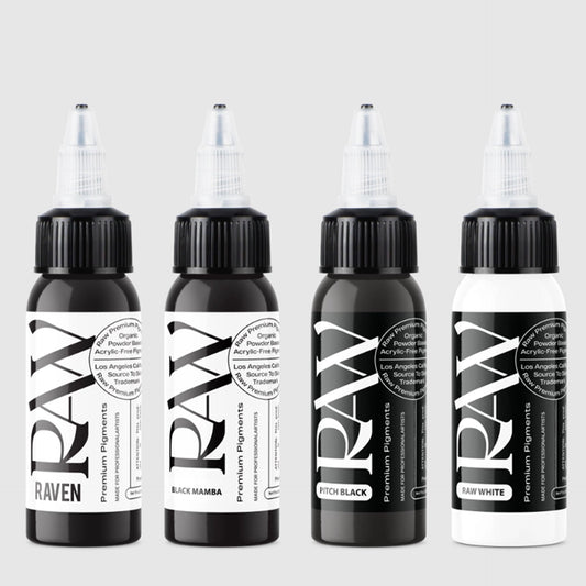 Blacks & Whites | Raw Pigments